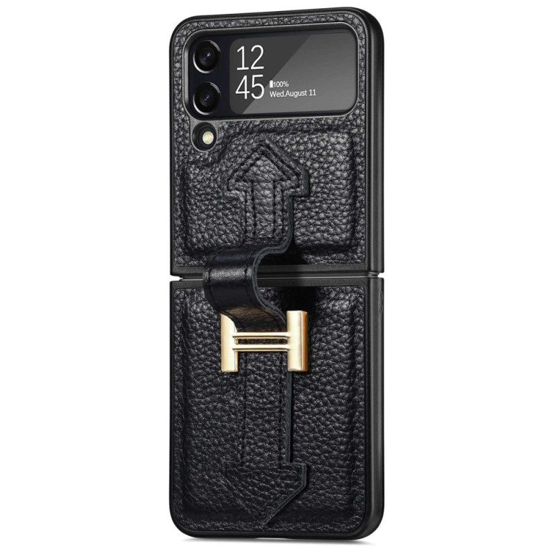 Hülle Für Samsung Galaxy Z Flip 4 Flip Case Leder Und Anhänger