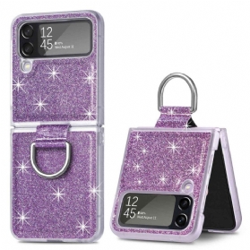 Hülle Für Samsung Galaxy Z Flip 4 Flip Case Pailletten Und Ring