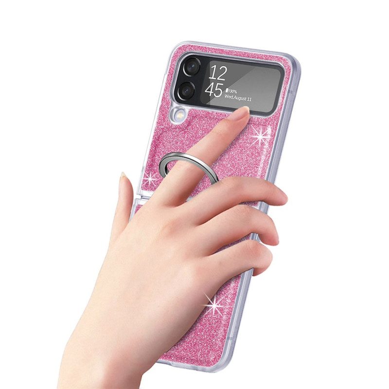 Hülle Für Samsung Galaxy Z Flip 4 Flip Case Pailletten Und Ring