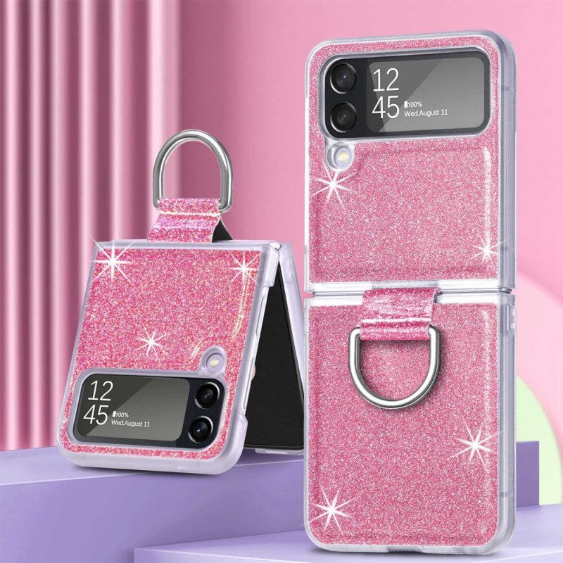 Hülle Für Samsung Galaxy Z Flip 4 Flip Case Pailletten Und Ring