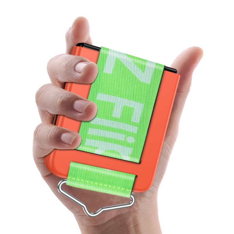 Hülle Für Samsung Galaxy Z Flip 4 Flip Case Ring- Und Riemenbuchstaben