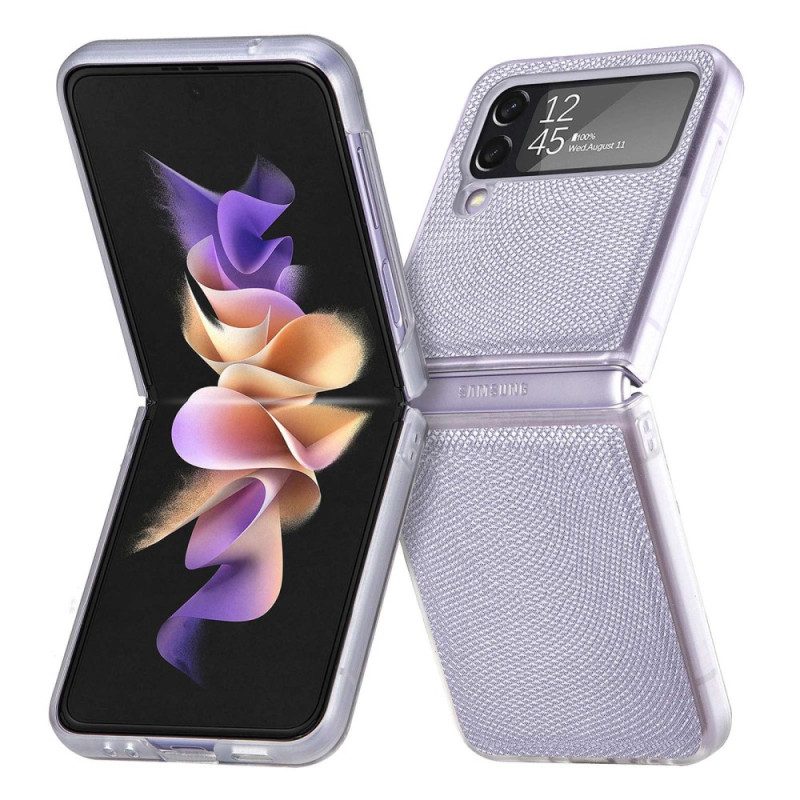 Hülle Für Samsung Galaxy Z Flip 4 Flip Case Schlangenstil Auf Klarem Silikon