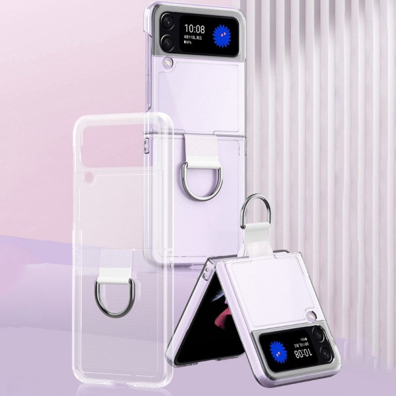 Hülle Für Samsung Galaxy Z Flip 4 Flip Case Transparent Mit Ring