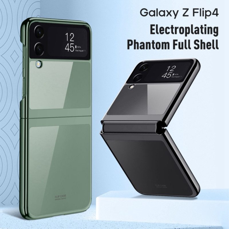 Hülle Für Samsung Galaxy Z Flip 4 Flip Case Transparente Umrisse Aus Metall