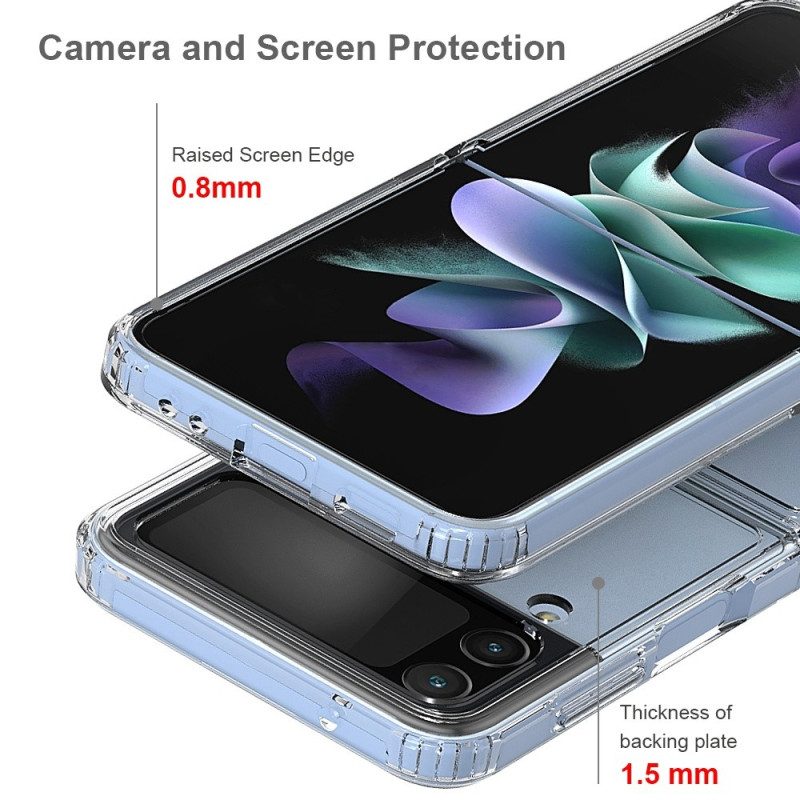 Hülle Für Samsung Galaxy Z Flip 4 Flip Case Transparente. Verstärkte Kontur