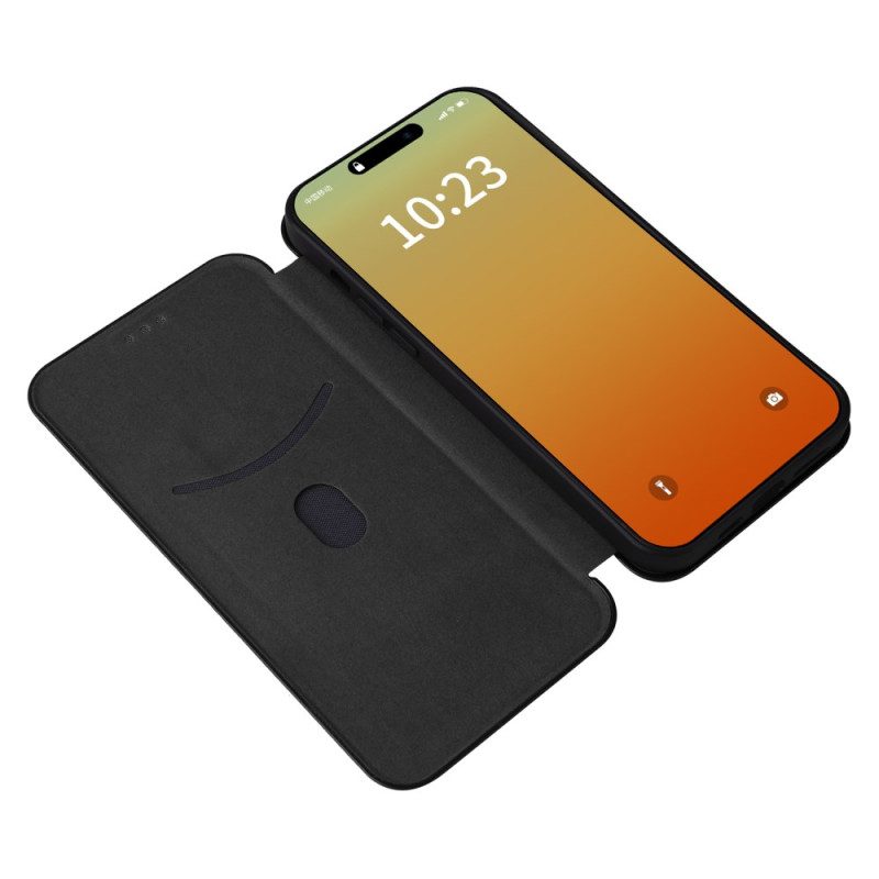 Flip Case Für iPhone 16 Pro Max Kohlefaser