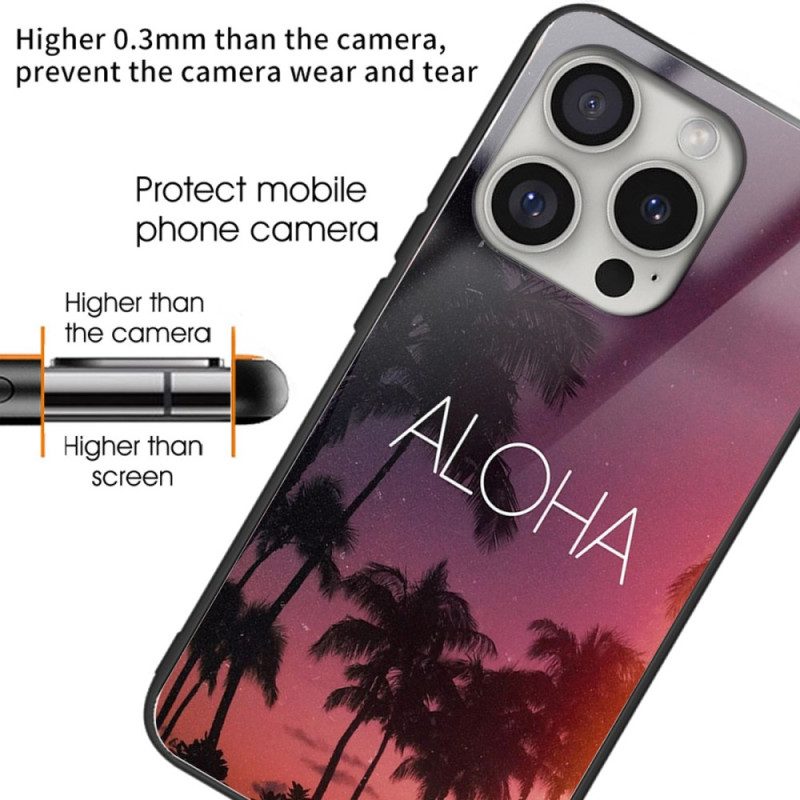 Hülle Für iPhone 16 Pro Max Aloha Gehärtetes Glas