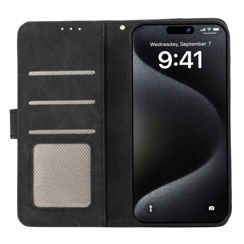 Lederhüllen iPhone 16 Pro Max Bicolor Rfid Abeel