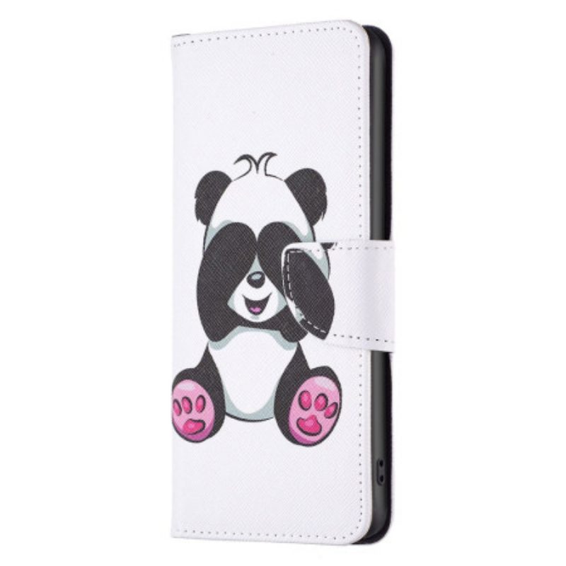 Lederhüllen iPhone 16 Pro Max Handyhülle Panda