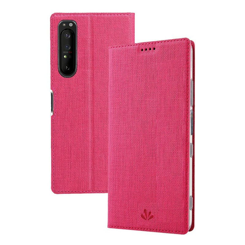 Schutzhülle Für Sony Xperia 1 II Flip Case Strukturiertes Vili Dmx