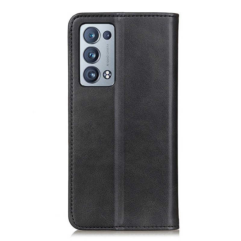 Schutzhülle Für Oppo Reno 6 Pro 5G Flip Case Spaltleder