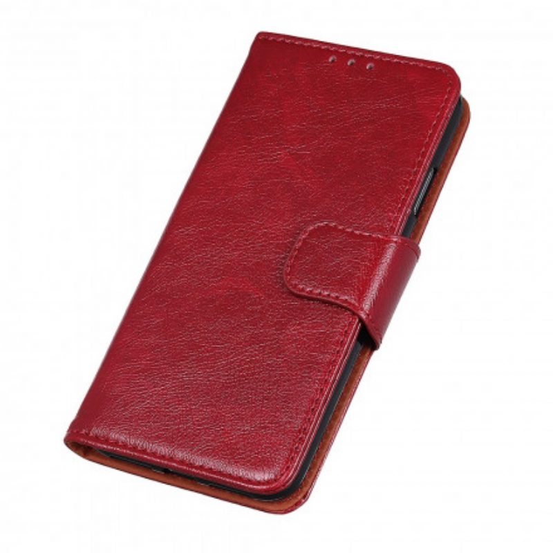 Flip Case Für Xiaomi Redmi Note 10 5G Gespaltenes Nappaleder