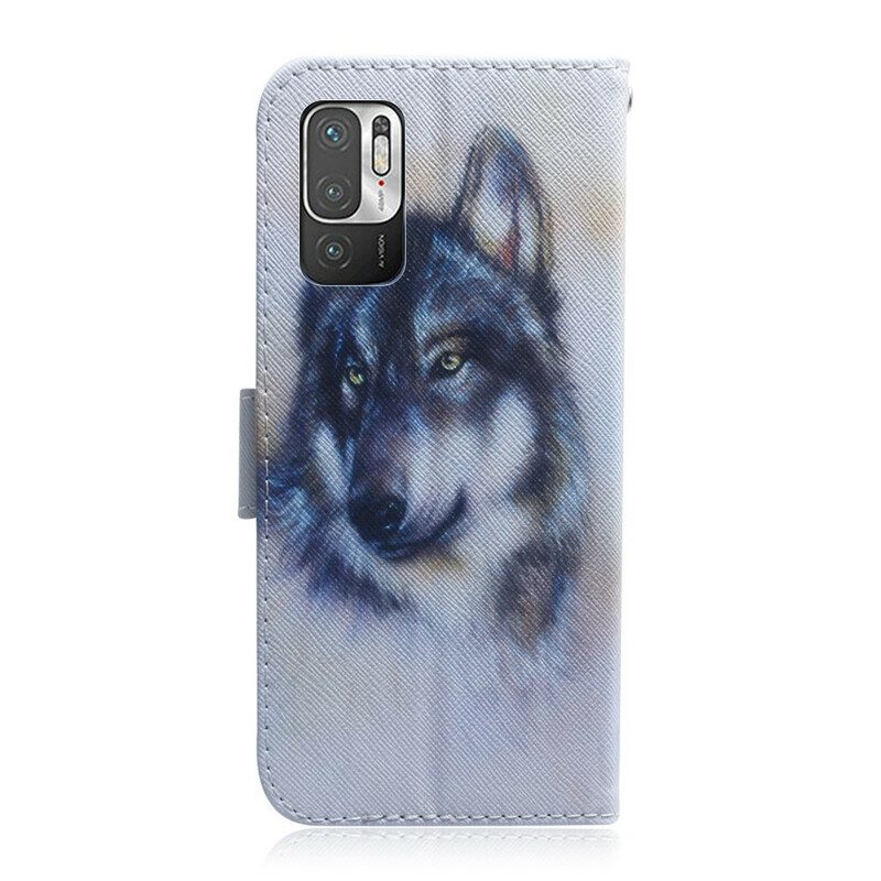 Flip Case Für Xiaomi Redmi Note 10 5G Hunde-look