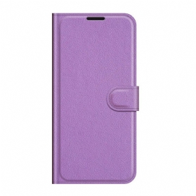 Flip Case Für Xiaomi Redmi Note 10 5G Klassisches Kunstleder