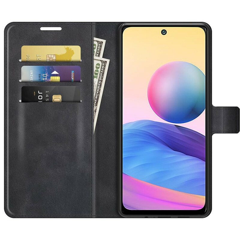 Flip Case Für Xiaomi Redmi Note 10 5G Leder-styling