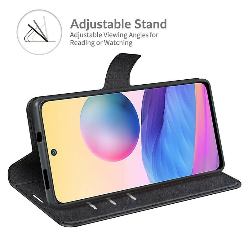 Flip Case Für Xiaomi Redmi Note 10 5G Leder-styling