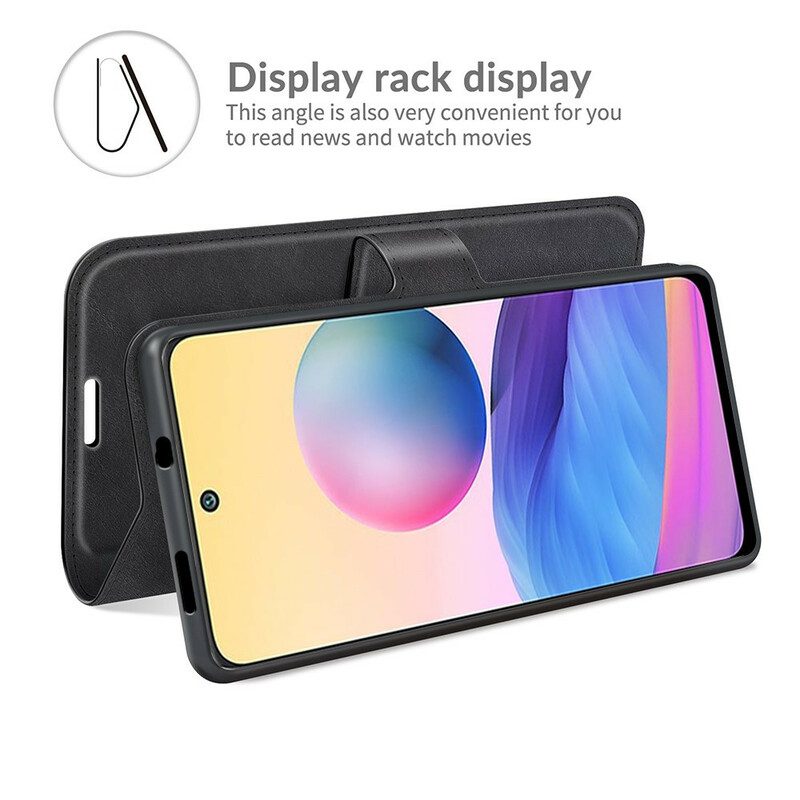 Flip Case Für Xiaomi Redmi Note 10 5G Leder-styling