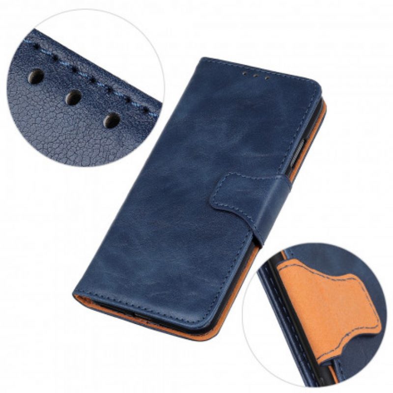 Flip Case Für Xiaomi Redmi Note 10 5G Reversibler Magnetverschluss