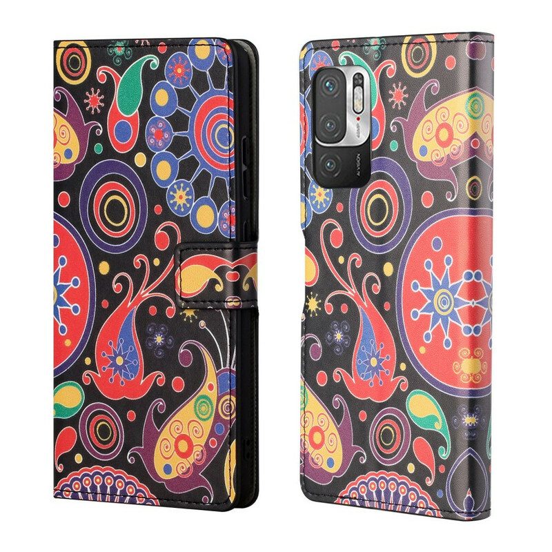 Lederhüllen Für Xiaomi Redmi Note 10 5G Galaxy-design