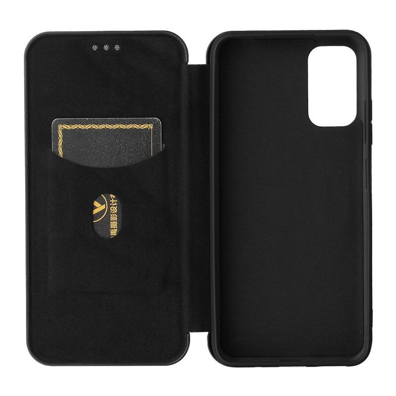 Schutzhülle Für Xiaomi Redmi Note 10 5G Flip Case Farbige Kohlefaser