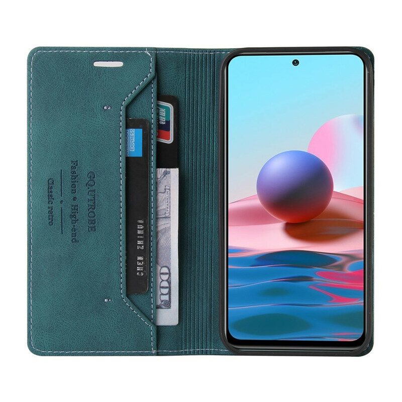 Schutzhülle Für Xiaomi Redmi Note 10 5G Flip Case Kunstleder Gq.utrobe