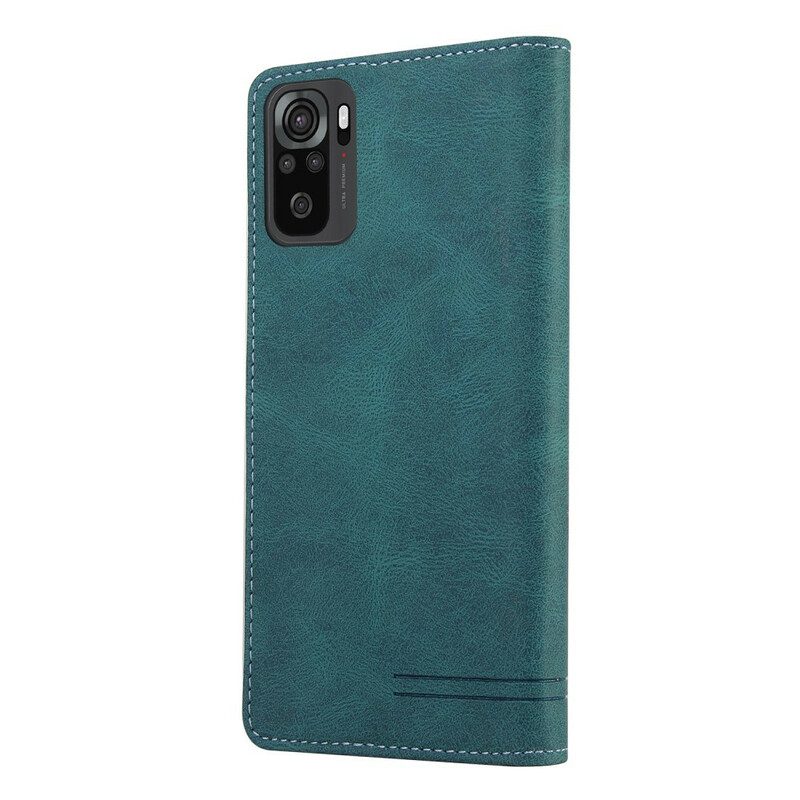 Schutzhülle Für Xiaomi Redmi Note 10 5G Flip Case Kunstleder Gq.utrobe