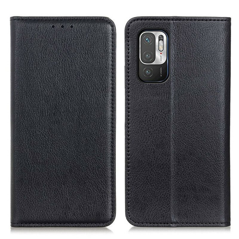 Schutzhülle Für Xiaomi Redmi Note 10 5G Flip Case Litschi-spaltleder-textur