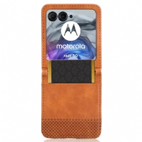 Hülle Für Motorola Razr 50 Vintaga Frieze-kartenhalter