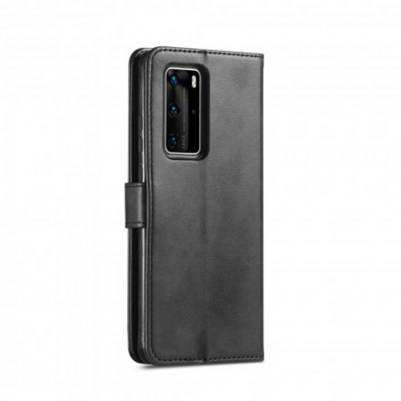 Flip Case Für Huawei P40 Pro Lc.imeeke Ledereffekt