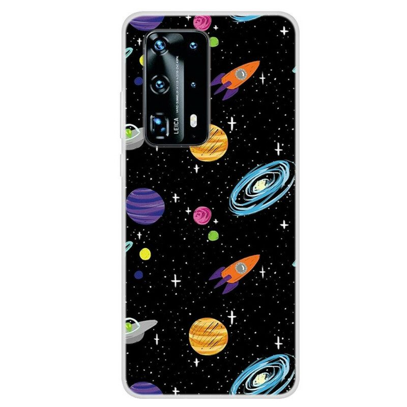 Handyhülle Für Huawei P40 Pro Planet Galaxie