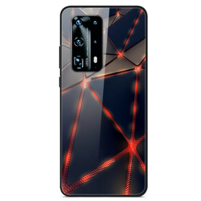 Hülle Für Huawei P40 Pro Red Ray Gehärtetes Glas