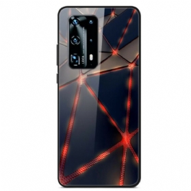 Hülle Für Huawei P40 Pro Red Ray Gehärtetes Glas