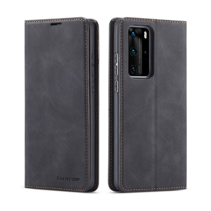 Schutzhülle Für Huawei P40 Pro Flip Case Forwenw Ledereffekt