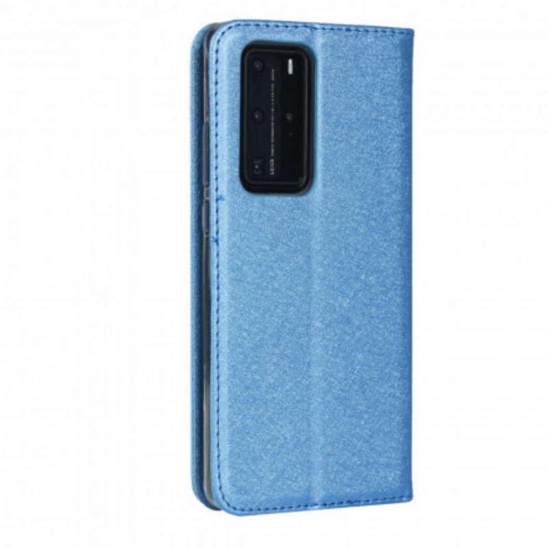 Schutzhülle Für Huawei P40 Pro Flip Case Weicher Lederstil Mit Riemen