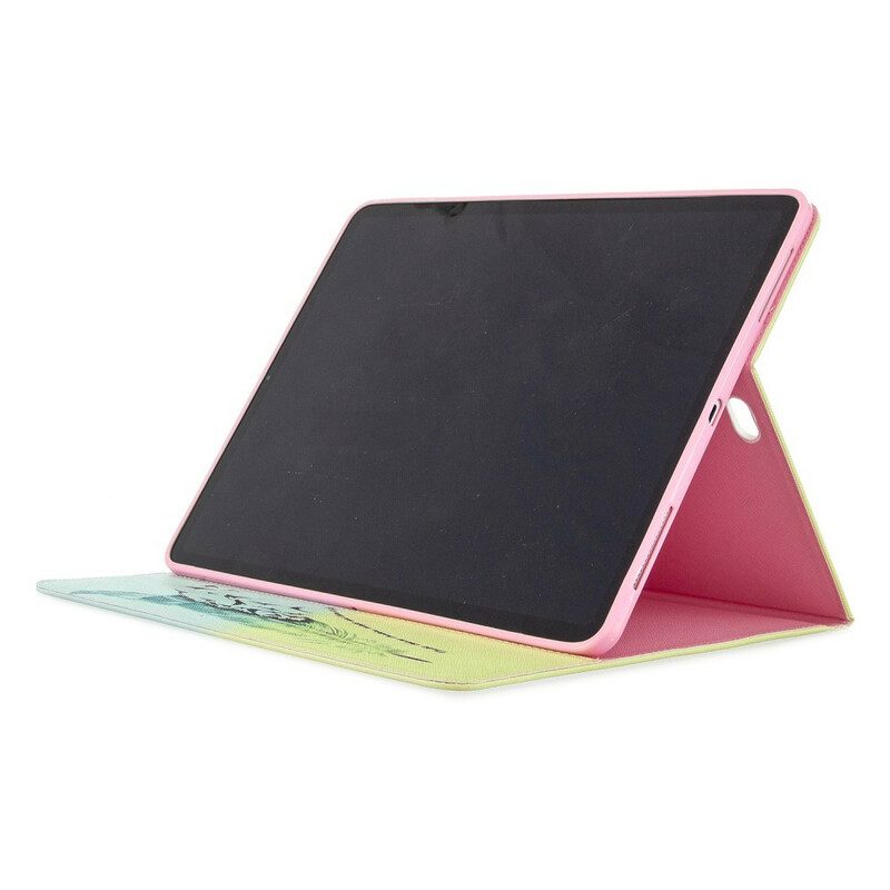 Flip Case Für iPad Pro 12.9" (2021) Federdruckmuster