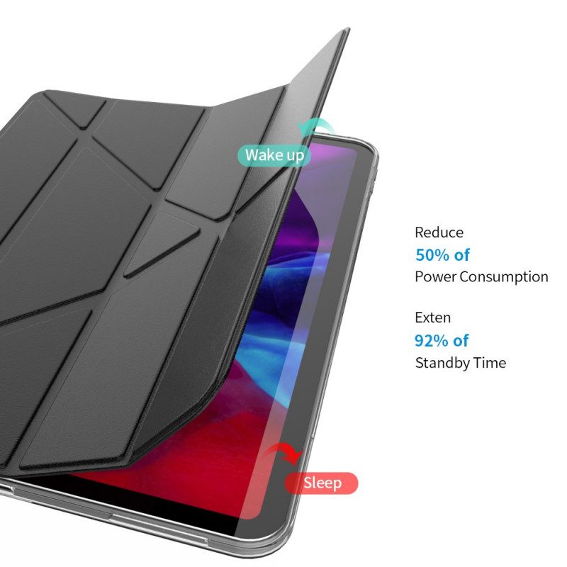 Schutzhülle Für iPad Pro 12.9" (2021) Einfaches Origami-design