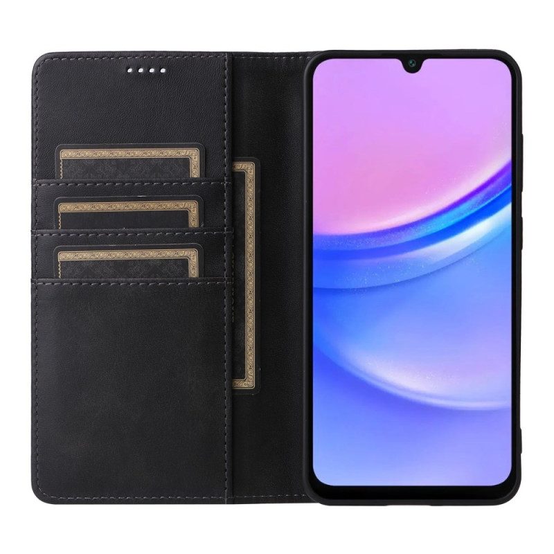 Flip Case Für Samsung Galaxy A16 5g Ledereffekt