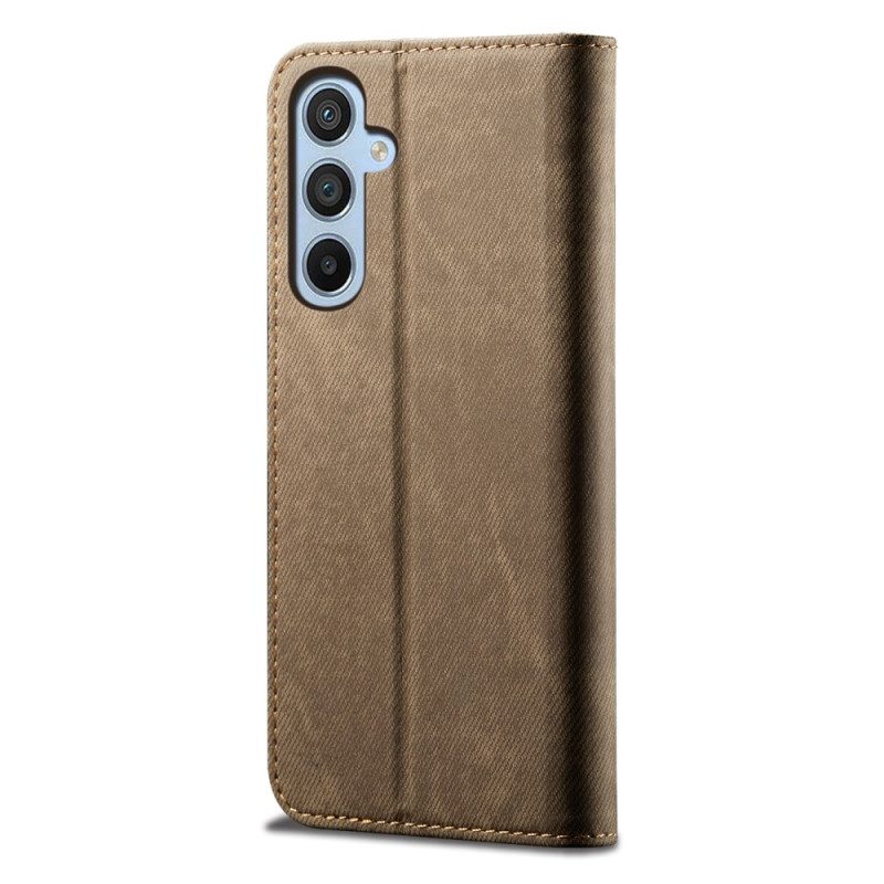 Flip Case Samsung Galaxy A16 5g Handyhülle Jeansstoff