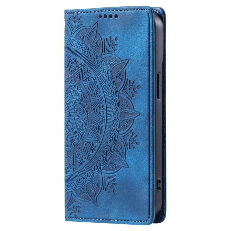 Flip Case Samsung Galaxy A16 5g Handyhülle Mandala-muster In Wildlederoptik