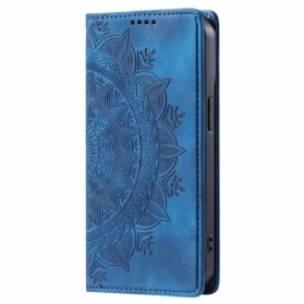 Flip Case Samsung Galaxy A16 5g Handyhülle Mandala-muster In Wildlederoptik