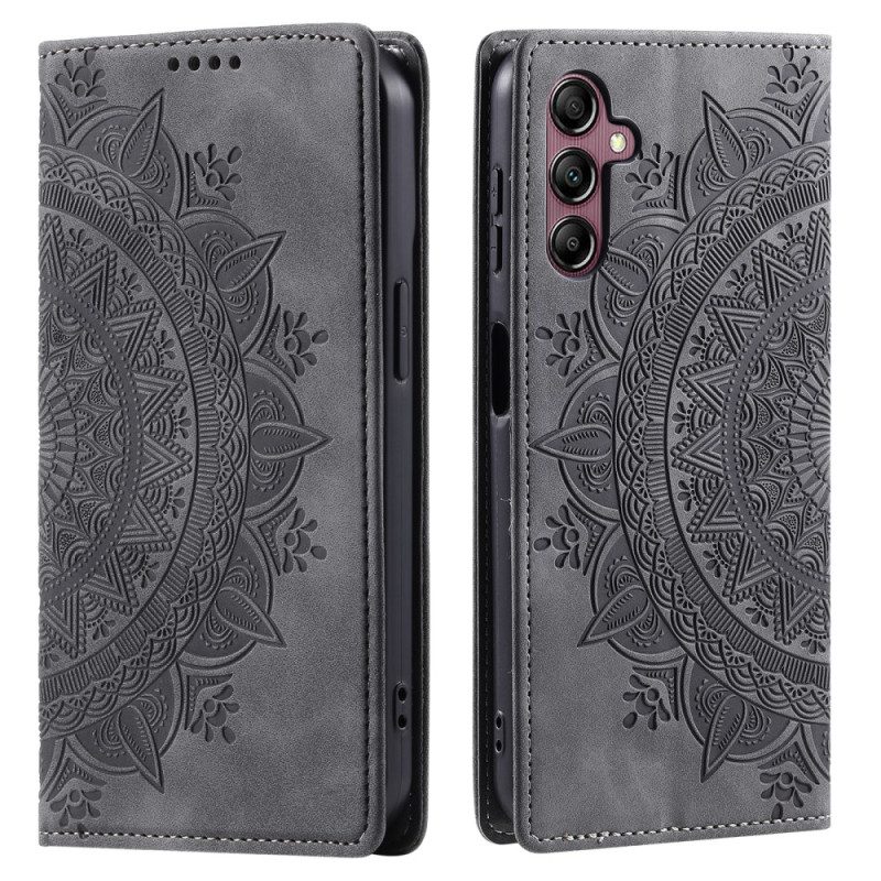 Flip Case Samsung Galaxy A16 5g Handyhülle Mandala-muster In Wildlederoptik