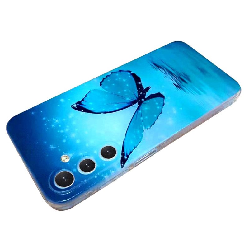 Hülle Samsung Galaxy A16 5g Blauer Schmetterling