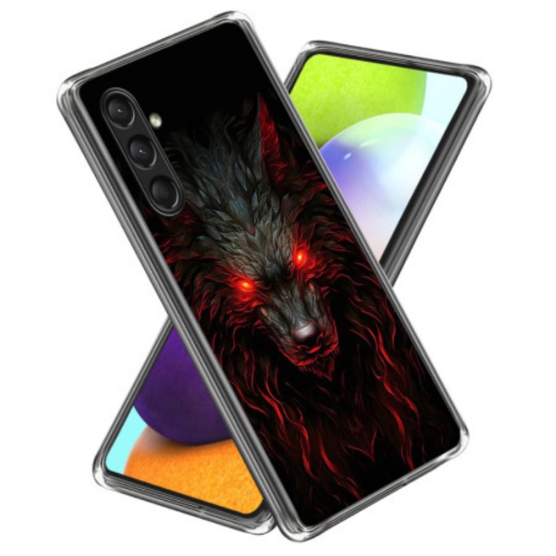 Hülle Samsung Galaxy A16 5g Handyhülle Red Wolf Silikon