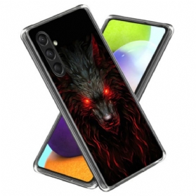 Hülle Samsung Galaxy A16 5g Handyhülle Red Wolf Silikon