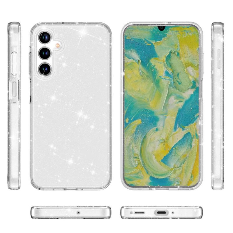 Hülle Samsung Galaxy A16 5g Handyhülle Transparent Glitzernd