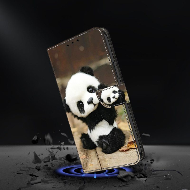 Lederhüllen Für Samsung Galaxy A16 5g Panda