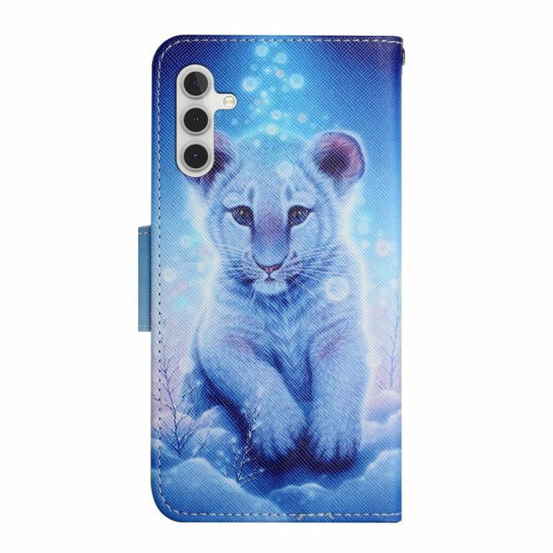 Lederhüllen Samsung Galaxy A16 5g Leopardenmuster