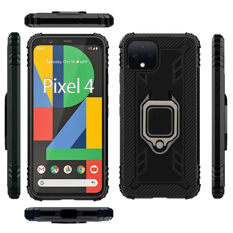 Handyhülle Für Google Pixel 4 Ring Und Kohlefaser