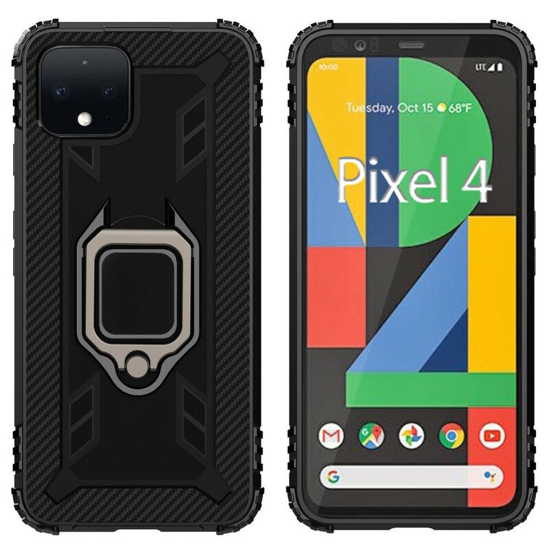 Handyhülle Für Google Pixel 4 Ring Und Kohlefaser