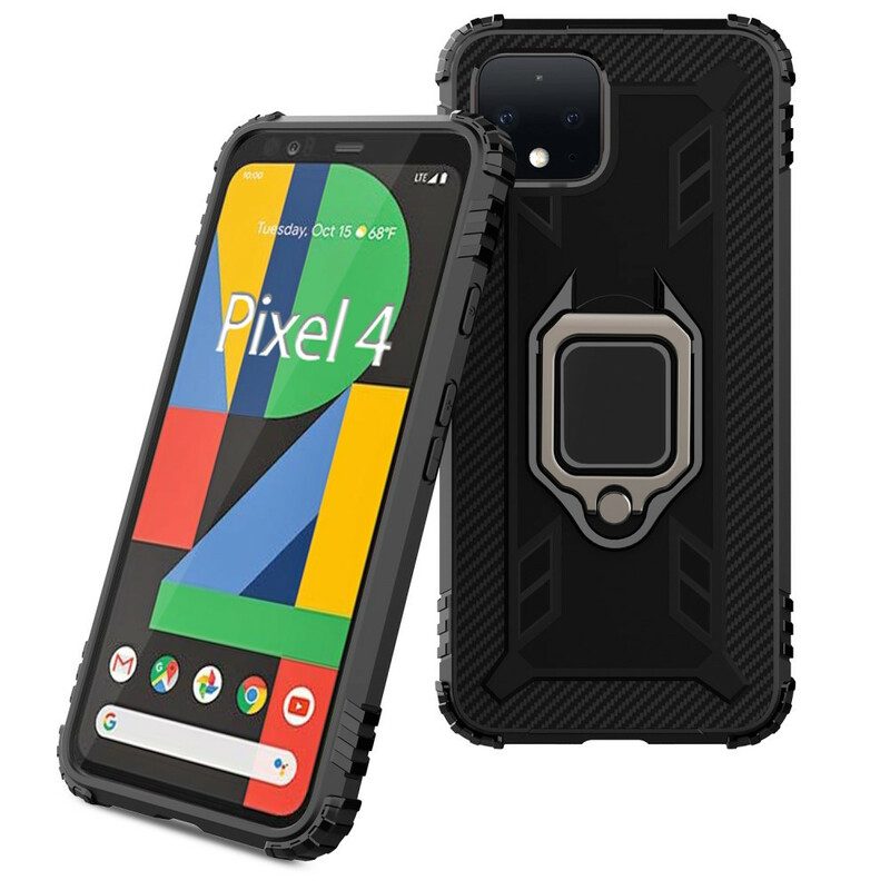 Handyhülle Für Google Pixel 4 Ring Und Kohlefaser